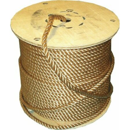 CORDAGE SOURCE 1/4 in. X 500' Twisted Polypro Tan Ptf045-38 340085-00500-PPP